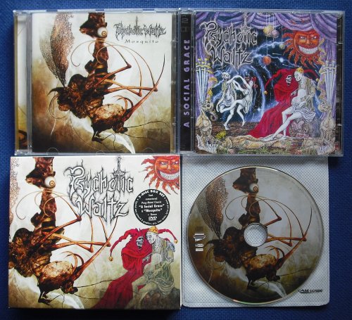 PSYCHOTIC WALTZ - A SOCIAL GRACE/MOSQUITO (2CD+DVD) (used) - DVD + 2CD